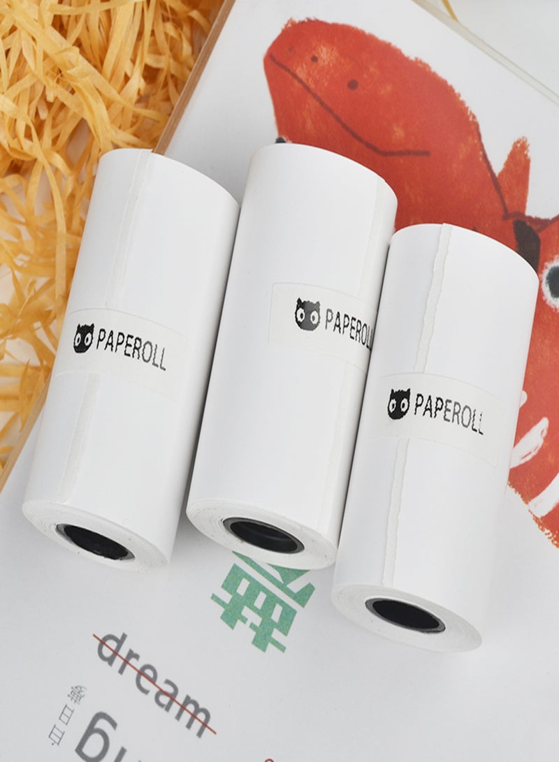 Paperang Thermal Printing Paper Adhesive Sticker Thermal Printing Paper Compatible with Paperang Pocket Printer P1/P1S/P2 57*30mm(3 Rolls) - Image 4